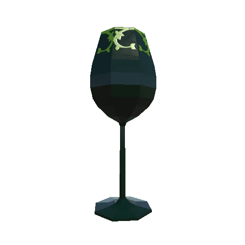 Wine glass green